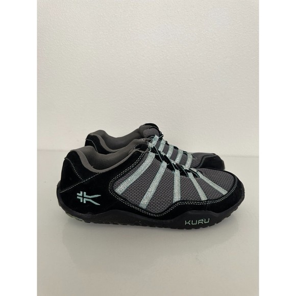 KURU Chicane Shoes Black Delirium Low Top Walking Shoes Sz 10 Leather Orthopedic - Picture 5 of 9